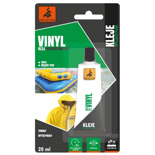 DRAGON KLEJ POLIURETANOWY DO VINYLU PVC SKÓRY 20ML