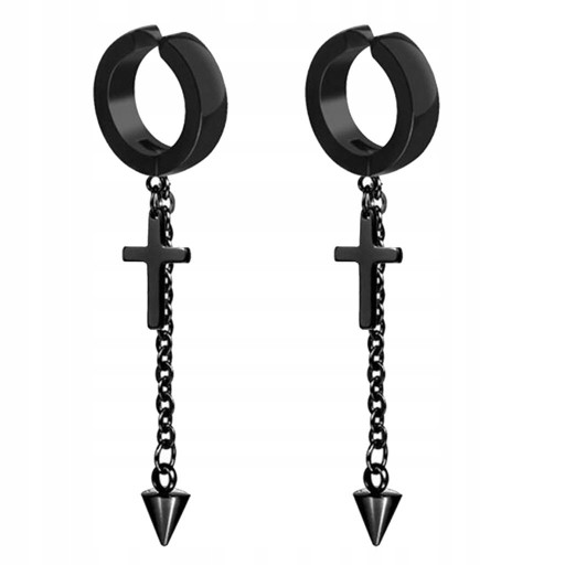 2 szt. Punk Rock Style Non Piercing klips do ucha