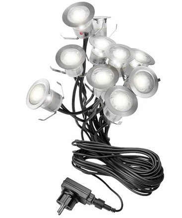 Lampa punktowa tarasowa 30mm LED IP67 12V ciepła 1