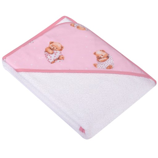 OKRYCIE KĄPIELOWE Z KAPTUREM RĘCZNIK KĄPIELOWY FROTTE 80x80cm DUET BABY