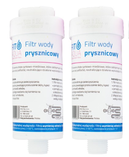 FITAQUA FILTR WODY PRYSZNICOWY AWF-SWR-P-W 2X