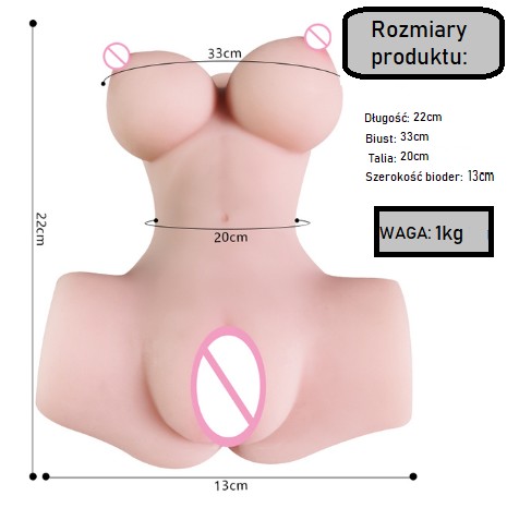 MEGA MASTURBATOR TORS Z SILIKONU CIPKA MASTURBACJA