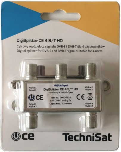Rozdzielacz sygnału DVB-T TechniSat DIGISPLITTER 4