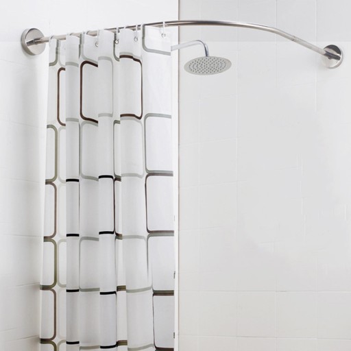 Regulowany zakrzywiony drążek do zasłony prysznicowej 80 cm-100 cm