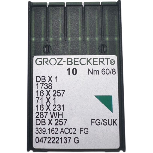 IGŁY DO STĘBNÓWKI 16x231 DBx1 1738, 60/8SUK 10SZT