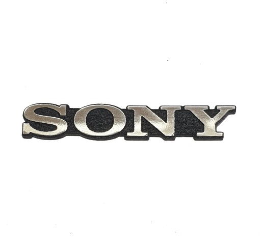 Naklejka Emblemat SONY srebrna chrom 30x5mm
