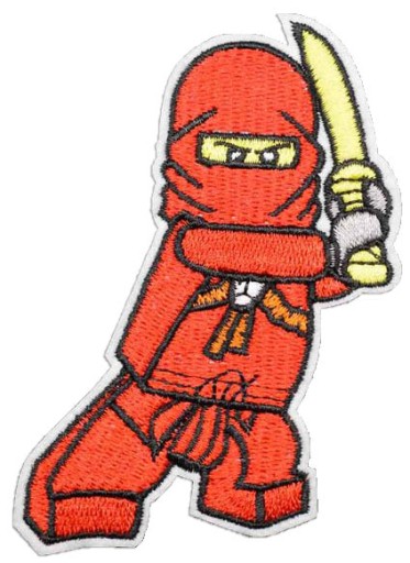 Naszywka HAFT Termo Lego Ninjago Czerwony Kai