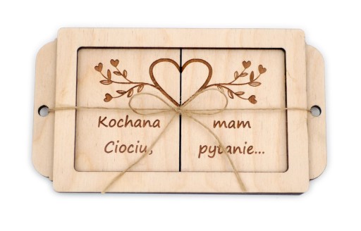 PROŚBA PYTANIE CIOCIU ZOSTANIESZ CHRZESTNĄ IMIĘ !