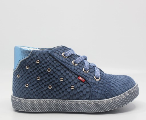 Buty EMEL (E2591A-1) c.niebieskie z cekinami na sz