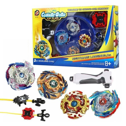 ZESTAW 4X BEYBLADE BURST BAYBLADE BATTLE STARTER Z WYRZUTNIĄ STADIUM ARENA