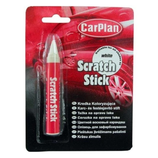 Kredka koloryzująca, CARPLAN Scratch Stick, biała