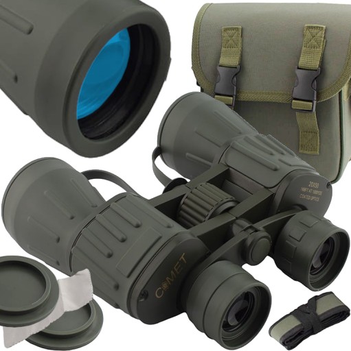 COMET PRO ADVENTURE 50 mm LORNETKA WOJSKOWA TAKTYCZNA POKROWIEC OKULAR x20