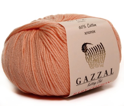 WŁÓCZKA GAZZAL BABY COTTON NR 3412 ŁOSOSIOWA