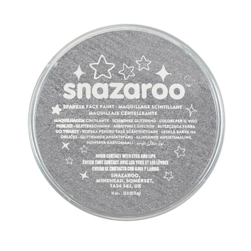 FARBA DO TWARZY BŁYSZCZĄCA SZARA 18ML SNAZAROO