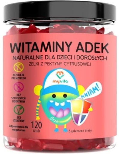 MyVita Żelki naturalne ADEK 120sztuk