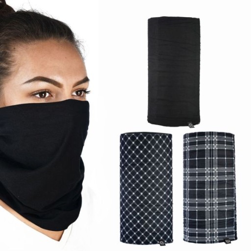 Kołnierz ocieplający OXFORD TARTAN COMFY typ unisex, kolor czarny/granatowy