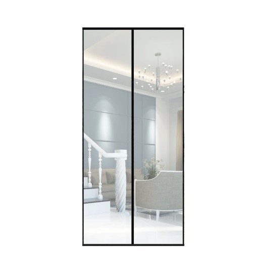 MOSKITIERA NA DRZWI 100x220 CM Z MAGNESAMI CZARNA