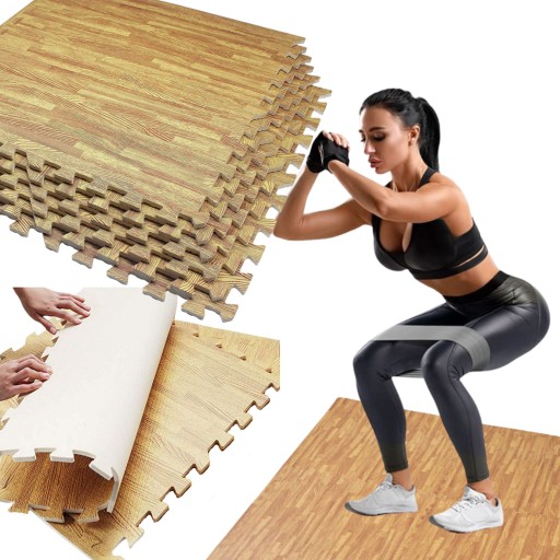 DUŻE PUZZLE PIANKOWE MATA PIANKOWA 1,2cm 60x60cm OCHRONA PODŁOGI POD SPRZĘT