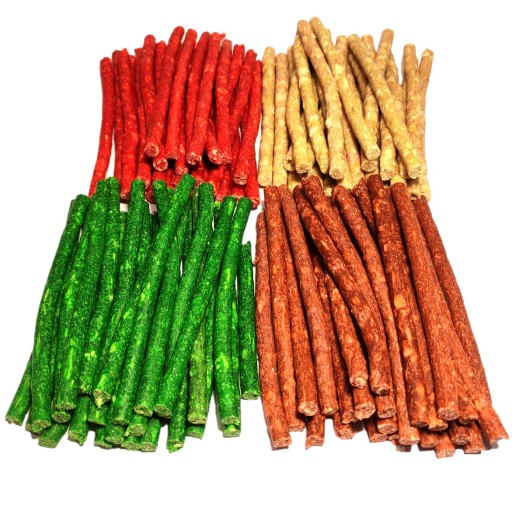 MACED Przysmak dla Psa Gryzaki Kabanosy MIX 100 szt Pałeczki 600G