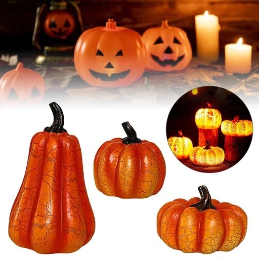 DYNIA HALLOWEEN ŚWIECĄCY OZDOBA LED LAMPA 3 Szt
