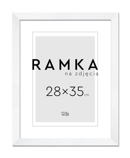 Ramka na zdjęcia 28x35 cm 35x28 cm Biała