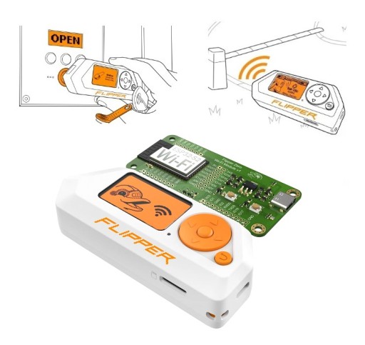 Flipper Zero do klonowania cyfrowych kluczy dostępu RFID IR BT +Moduł Wi-Fi