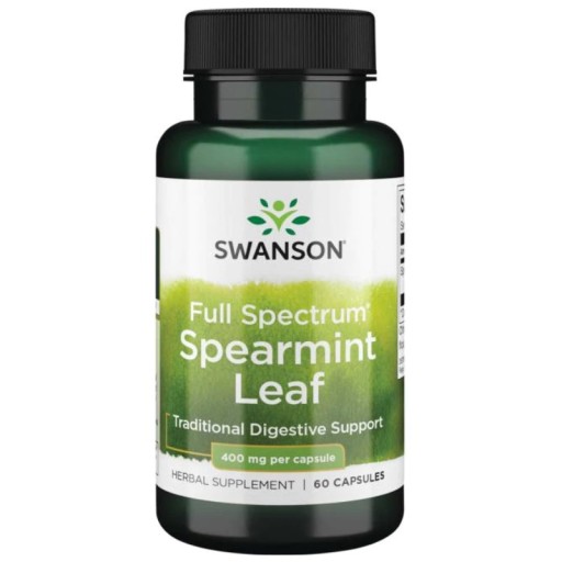 SWANSON SPEARMINT MIĘTA LIŚĆ 400mg 60 kaps.