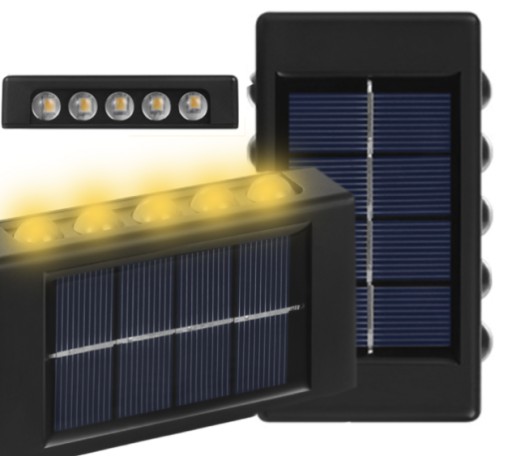 MOCNA WODOODPORNA LAMPA SOLARNA 10 LED DO OGRODU