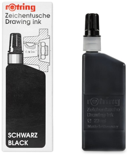 Tusz kreślarski czarny 23 ml, Rotring