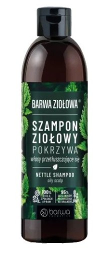 SZAMPON POKRZYWOWY WŁOSY TŁUSTE POKRZYWA BARWA
