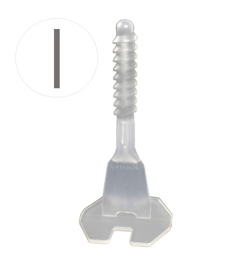 Poziomowanie płytek system Twist L BAZY PROSTE 1mm