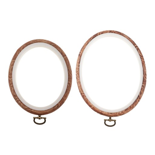 2 . Oval DIY Plastic Sewing Hoop