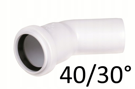 KOLANO KANALIZACYJNE Kolanko PCV PP fi 40 x 30 st.