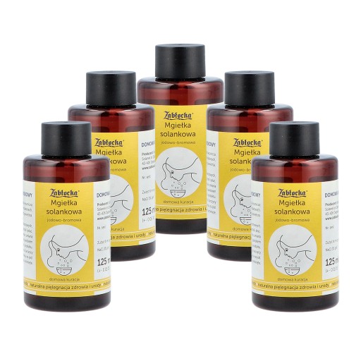 Solanka Zabłocka 5x125 ml do nebulizacji inhalacji