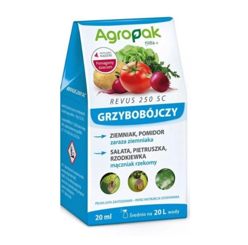 ŚRODEK GRZYBOBÓJCZY REVUS 250 SC 20 ML AGROPAK