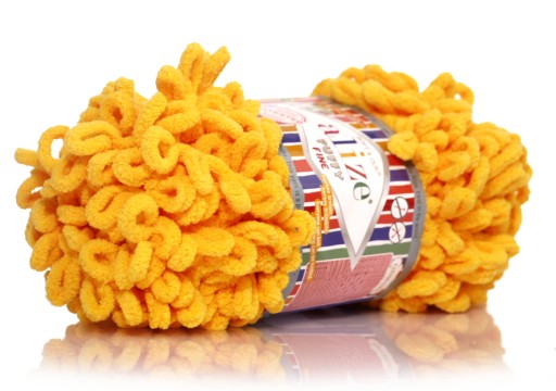 WŁÓCZKA ALIZE PUFFY FINE - NR 82 ZÓŁTA