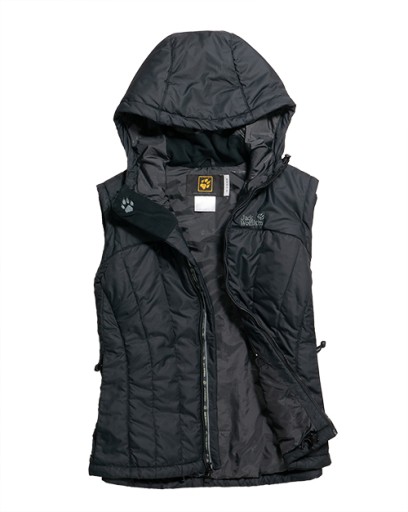 JACK WOLFSKIN STORMLOCK KAMIZELKA PIKOWANA OCIEPLANA MICROGUARD SILVER r M