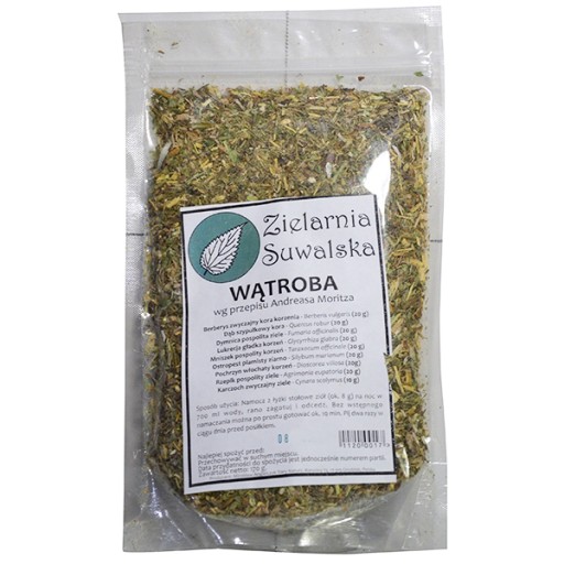 Zestaw ziół na pracę wątroby. Mieszanka do picia 170g