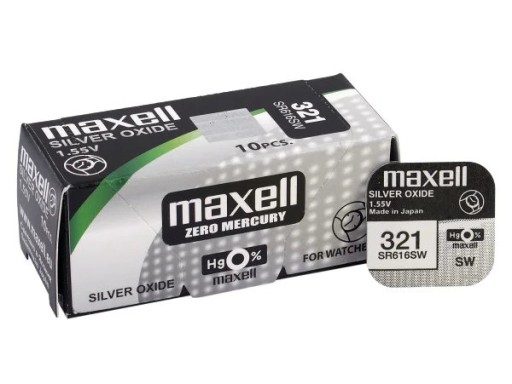 Bateria srebrowa Maxell 321 / SR616SW / SR65 (1szt.)