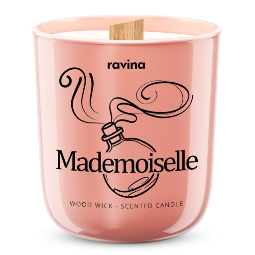 MADEMOISELLE POLSKA SOJOWA ŚWIECA ZAPACHOWA ŚWIECZKA PERFUMY RAVINA