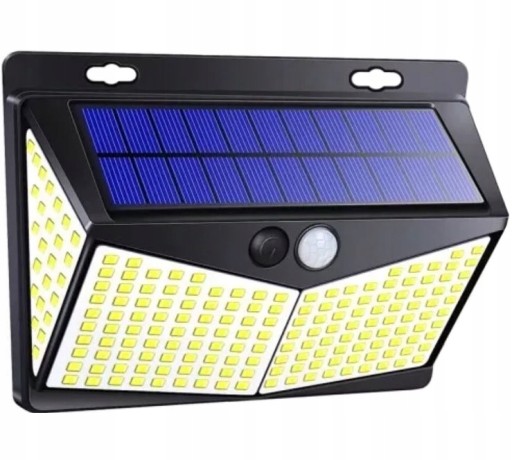 LAMPA SOLARNA Z CZUJNIKIEM RUCH I ZMIERZCHU 212LED