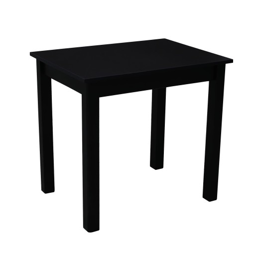 STÓŁ KUCHENNY 80x60 STOLIK CZARNY DREWNO+PŁYTA
