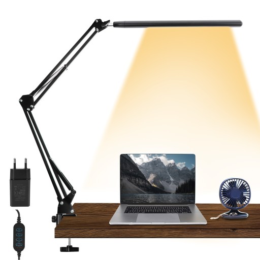 12W LAMPKA BIURKOWA KREŚLARSKA SZKOLNA BIURKO LED