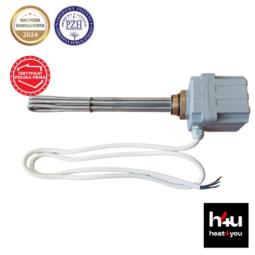 Grzałka do bojlera ZGTi 4,5 kW 6/4” z termostatem SELFA nierdzewna