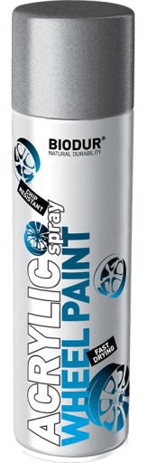 Lakier akrylowy Biodur Silver do felg 500 ml
