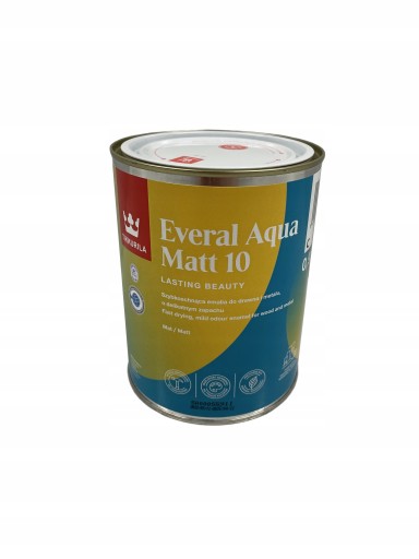 TIKKURILA farba Everal Aqua Matt 10 A 0,9l matowa