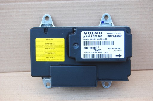 MODUŁ SENSOR PODUSZEK POWIETRZNYCH AIRBAG VOLVO V50 S40 II C30 C70 30724652