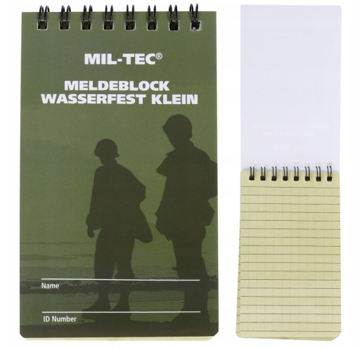 Notes wodoodporny Notatnik Blok Meldunkowy Mil-Tec 75x130 mm