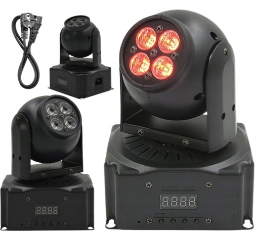 GŁOWICA MAŁA RUCHOMA REFLEKTOR SCENICZNY NA SYLWESTRA LED NN 408 MINI WASH