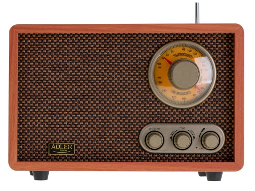 Stylowe Drewniane Radio Retro Adler Bluetooth FM